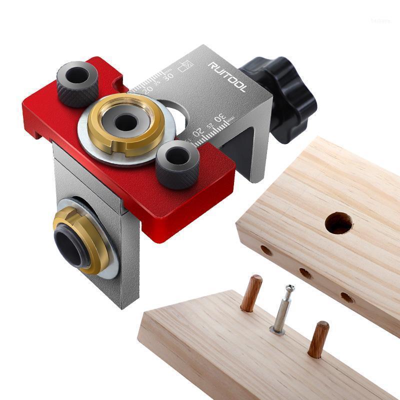 

Professional Hand Tool Sets 3 In 1 Pocket Hole Jig Aluminum Alloy Dowel 8/10/15mm Drill Guide Locator For Wood Board Splicing Woodworking