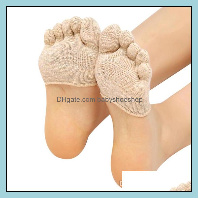 

Women Invisible Yoga Gym Non Slip Toe Socks Half Grip Heel Five Finger Calcetines Drop Delivery 2021 Childrens Fingerless Gloves Mittens A, 5 colors to choose