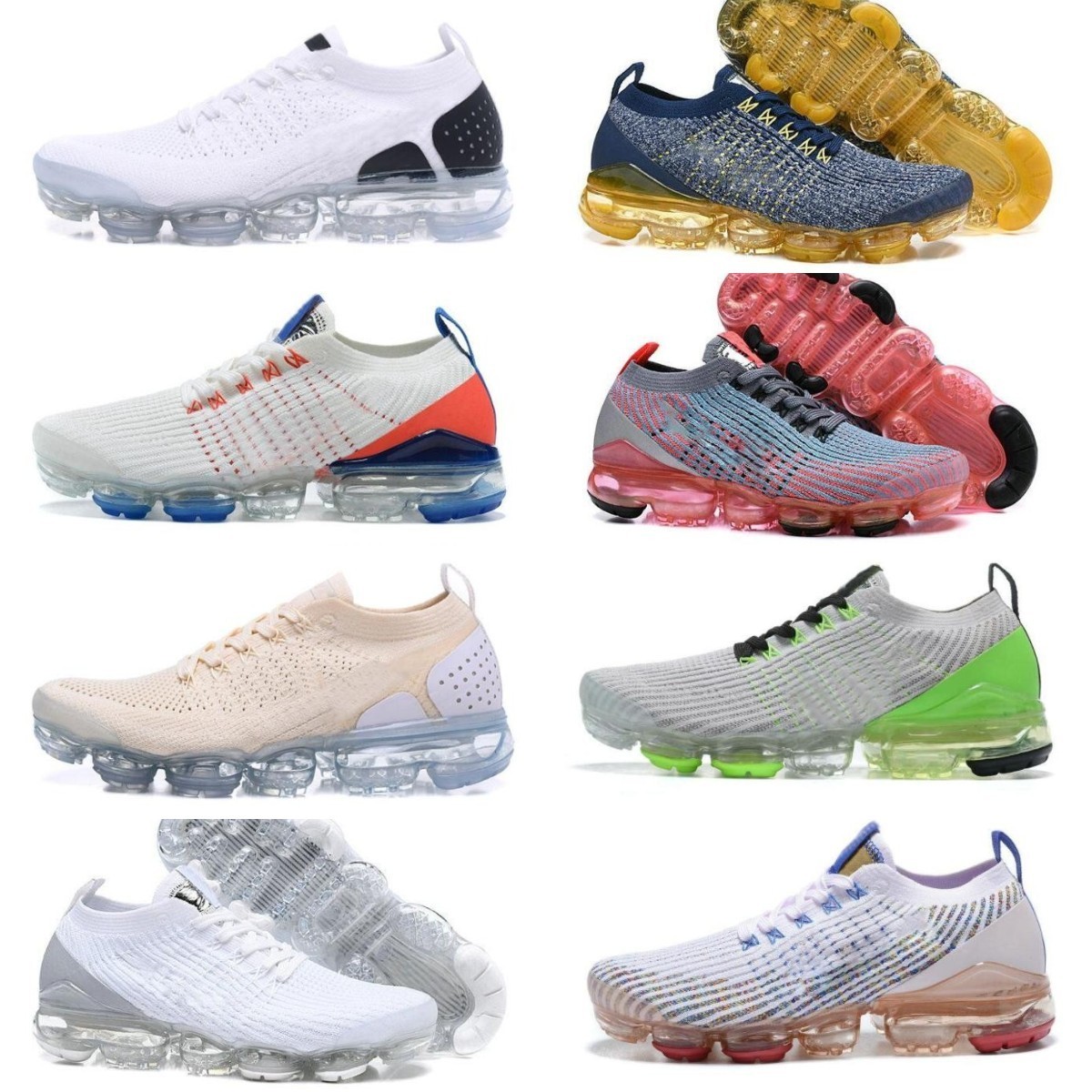 

2022 Top Quality Vapores Fly 2.0 Knit 3.0 Cushion Mens Running Shoes Classic Triple Black Metallic Gold Pure Platinum Sail Oreo Sapphire Blue Sport Sneakers Trainers S6, Please contact us