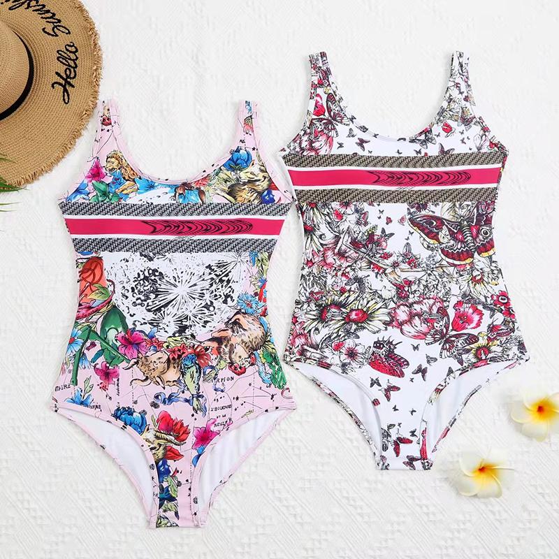 

Luxury Women Swimwear Bikinis Set Textile Letter Printed Ladies Bodysuit Swimsuit One Piece Beach Party Womens Swim Suit, As picture