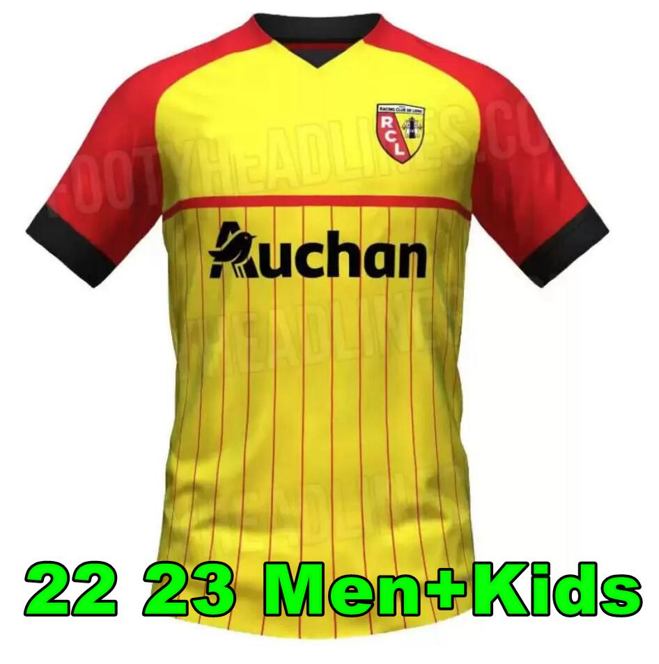 

maillot de foot RC Lens soccer jerseys 22 23 home KAKUTA GANAGO SOTOCA FOFANA Frankowski DOUCOURE Kalimuendo 2022 2023 Football Shirts men kids Kits Special Edition, 99/00 away +ucl