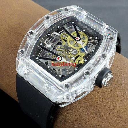

2022 Brand Men Casual Sport Watch Man Women's Silicone acrylic Watches Fashion woman Quartz transparent Hollow out watches