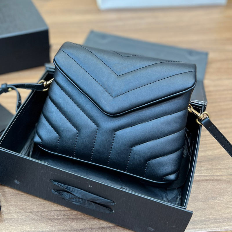 

Messenger Crossbody Bag Small Shoulder Bags Chain Postman Handbags Genuine Leather Fashion Letter Flip Wallet Interior Canvas Zipper Pocket