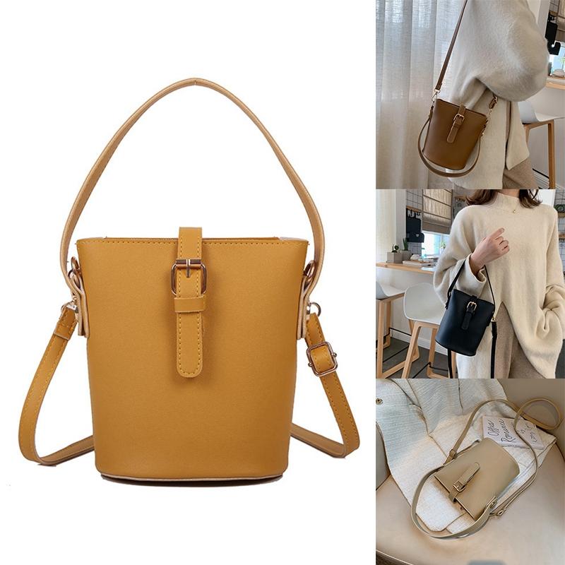 

Evening Bags Korean Version Of The Wild Single Shoulder Bag Simple Large Capacity Diagonal Bucket BagEvening, Khaki