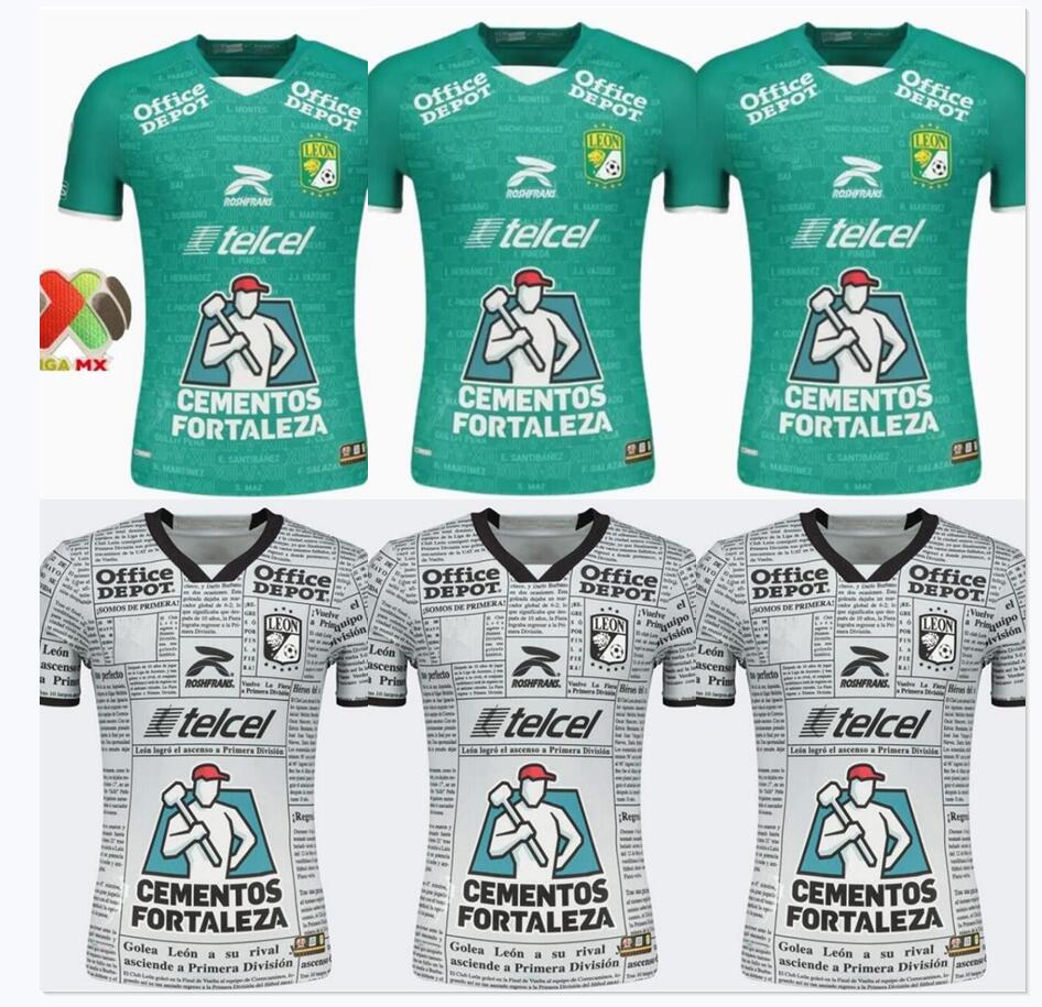 

2022 Club Leon FC soccer jerseys LEON liga MX special 22 23 2023 DAVILA BARREIRO MENESES FERNANDEZ RODRIGUEZ TESILLO RAMIREZ COLOMBATTO jersey football shirts, Green