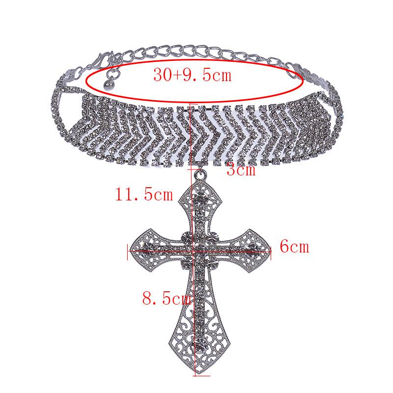 

Pendant Necklaces Metal Necklace Cross Chain For Bride Jewelry Gift Women Two Colors Fashion Chockr NecklacePendant