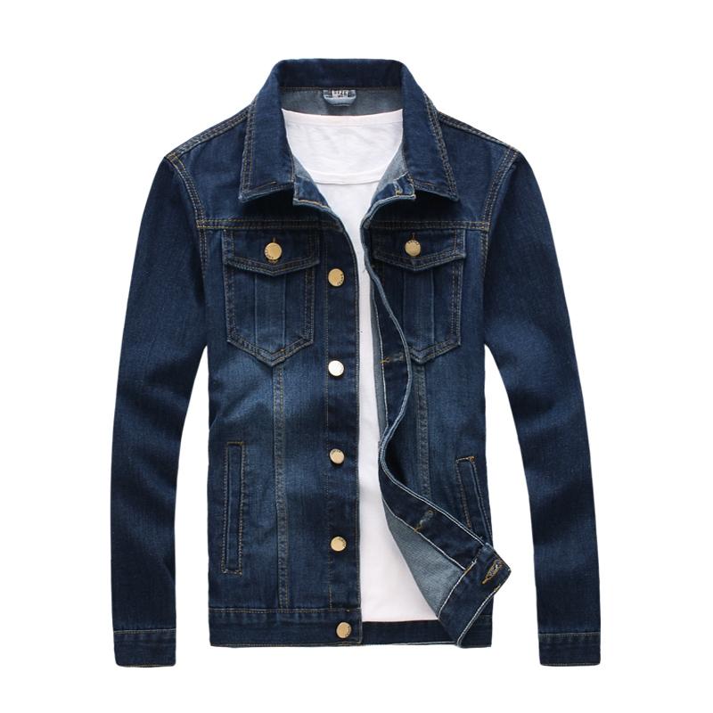 

Men' Jackets Classic Thick Warm The Denim For Men 2022 Fashion Fleece Turn-down Collar Outerwear Jeans Jacket Male Clothing #3301Men, Blue