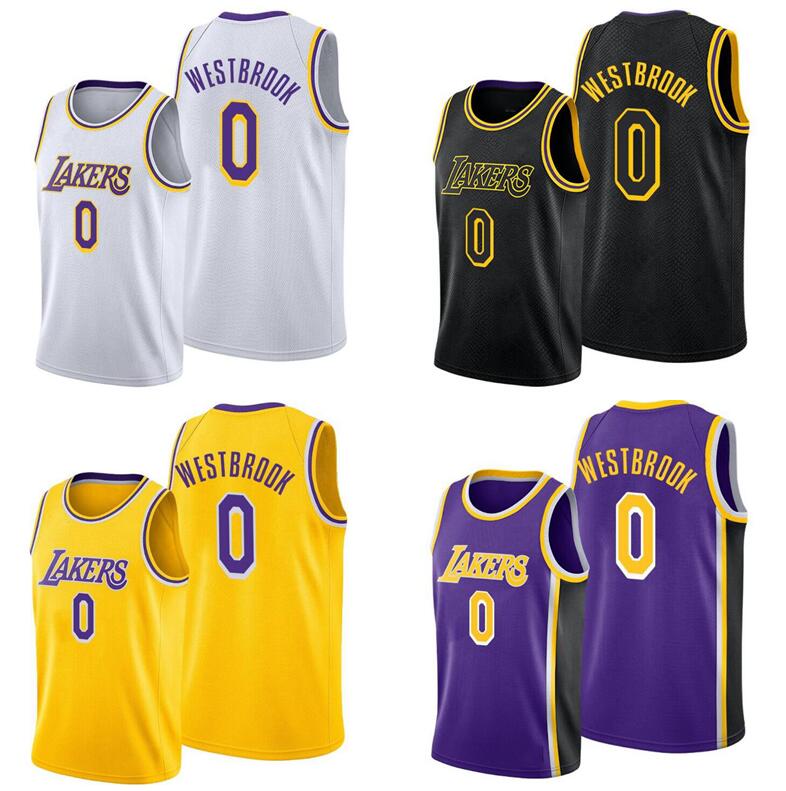 

Russell 0 Westbrook Basketball Jersey Men Youth S-XXL city version jerseys in stock, With logo