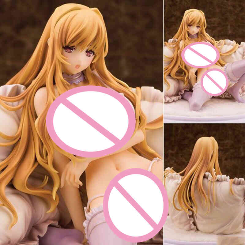 

15Cm Anime Kamishiro Kotone Action Figure PVC Lady Long Blonde Hair Stockings Underwear Scene Base Collection Model Toy for Gift, Without box