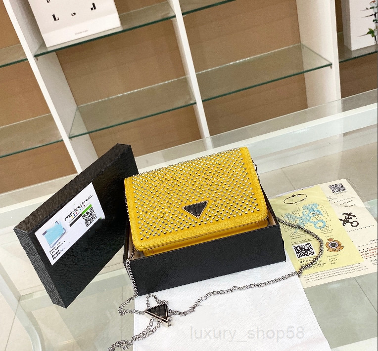 

Handbag Designer Women Claic Shiny Bags Diamond Multicolor Leather Flap Mini Shoulder Bag Luxury Bright fashionshop