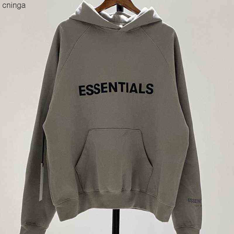 Sweats à capuche Sweats Sweats imprimés Essentials Sleerie brouillard 3M Lettre réfléchie Plalush Pull pour hommes et femmes Pull pour hommes et