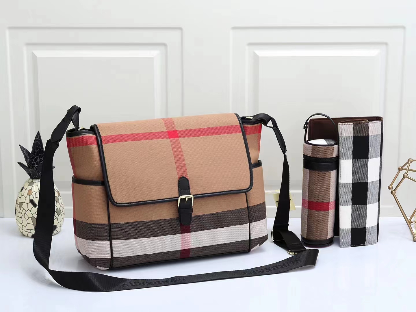 Sac de créateur maman étanche Big Capace Sac à dos Sac à couches pour enfants Sac maman durable Sacs 3pcs