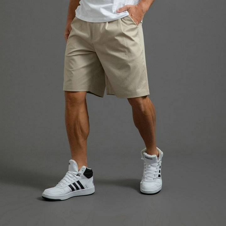 

Loose Shorts For Men Summer Basic Bottoms Casual Shorts Solid Color Breathe Cool Lightweight Men' Streetwear Bermudas 2022 New Trends, White