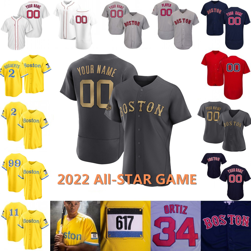 

City Baseball Jersey Alex Verdugo Rafael Devers David Ortiz Xander Bogaerts Kike Hernandez Martinez Carl Yastrzemski Trevor Story Garrett Whitlock Barnes, Blue flexbase