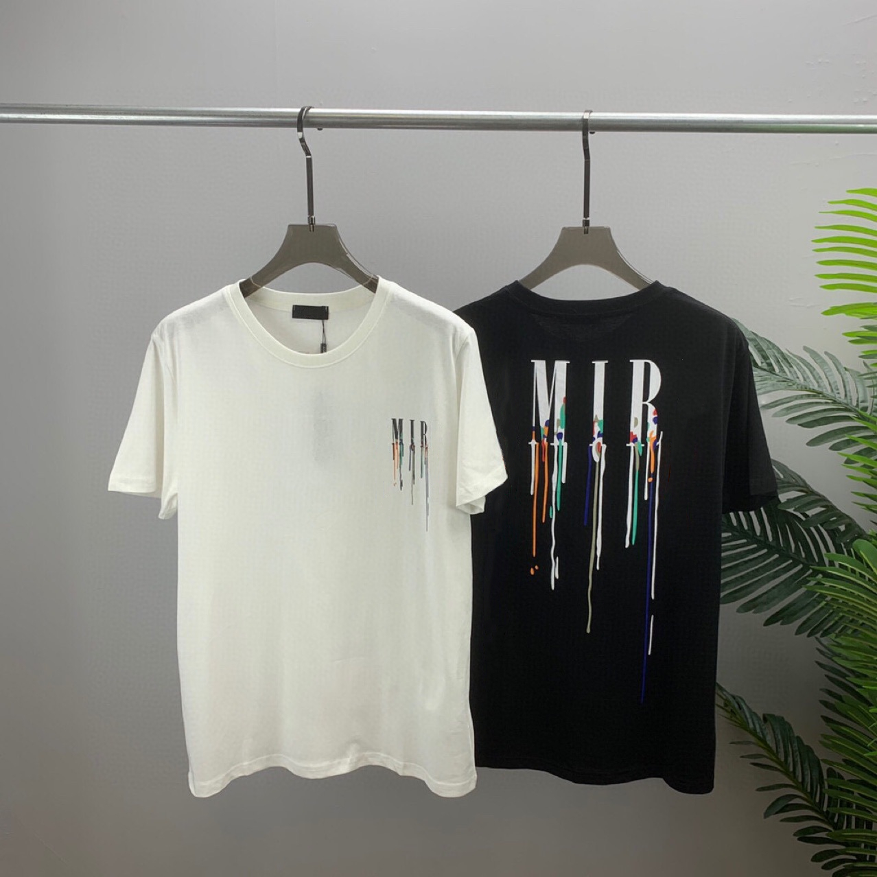 

Men's T-Shirts Spring and summer new design short-sleeved T-shirt mens top pullover letter print Tees men women tees, Black