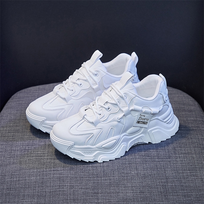 

Sneakers for Women with Designer Platform Casual Sports Running Vulcanized White Shoes Female Chunky Sneaker 220816, White mesh