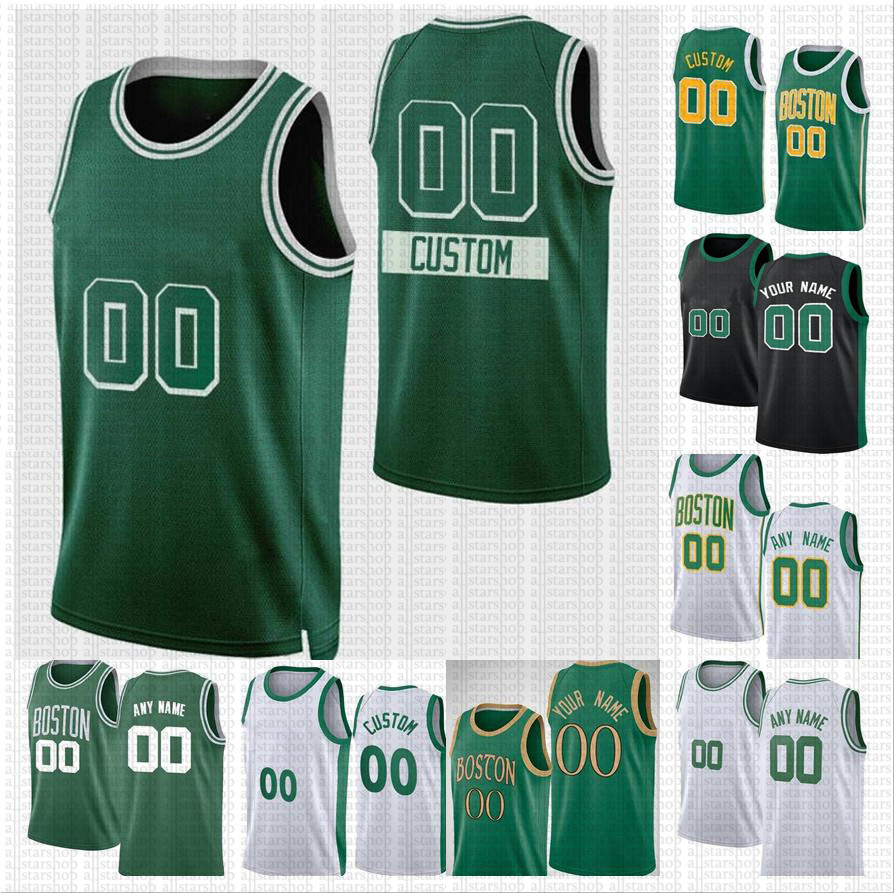 

Jayson 0 Tatum Custom Basketball Jersey Jaylen 7 Brown 2021 Marcus 36 Robert Kemba 8 Walker 44 Williams Smart Gordon 20 Hayward 34 Pierce Bostons Jerseys