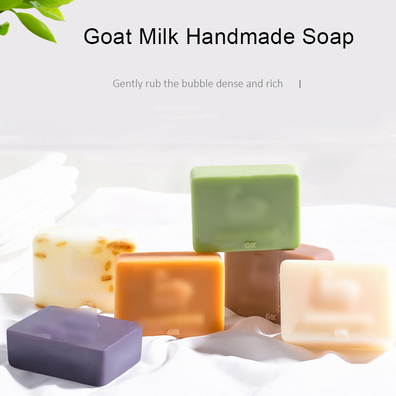Natural Goat Milk Handmade Soap Hydrating Moisturizing Cleansing Bath Soap Honey Lemon Chamomile Comfrey Oatmeal Holiday Promotion Gift Face Trea-image-760203529