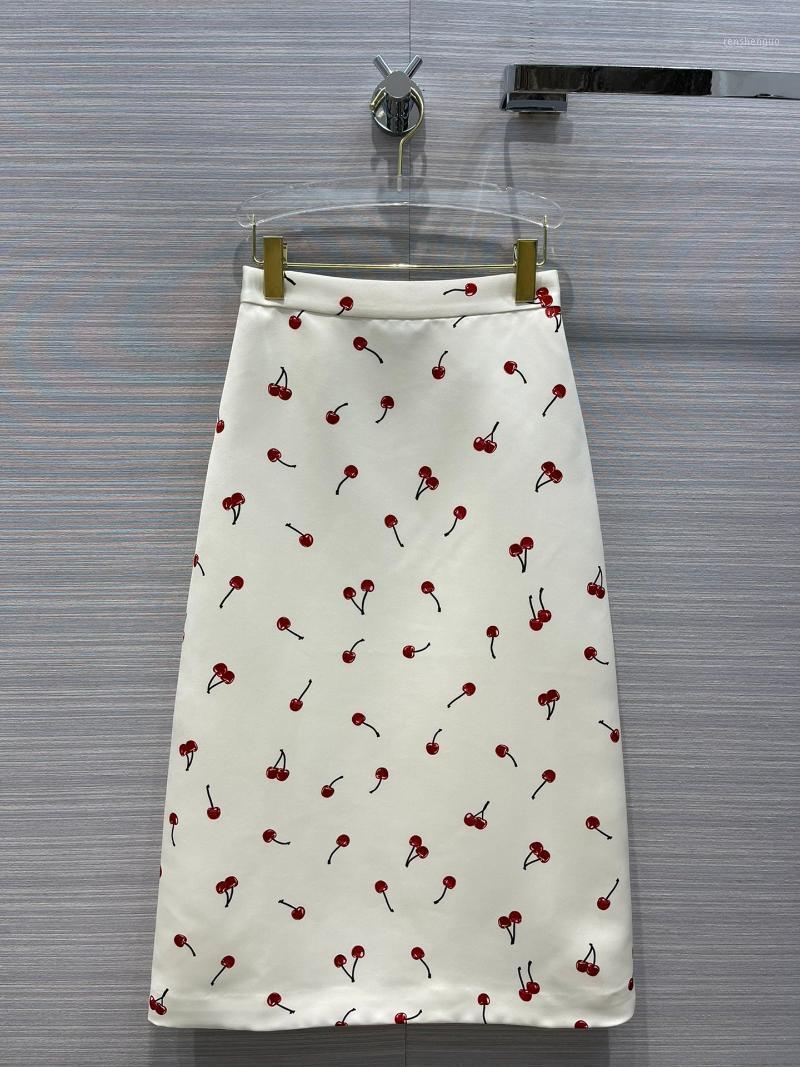 

Skirts Fashion 2022 Ladies Sexy Retro Style High Waist Printed Long Skirt 1228
