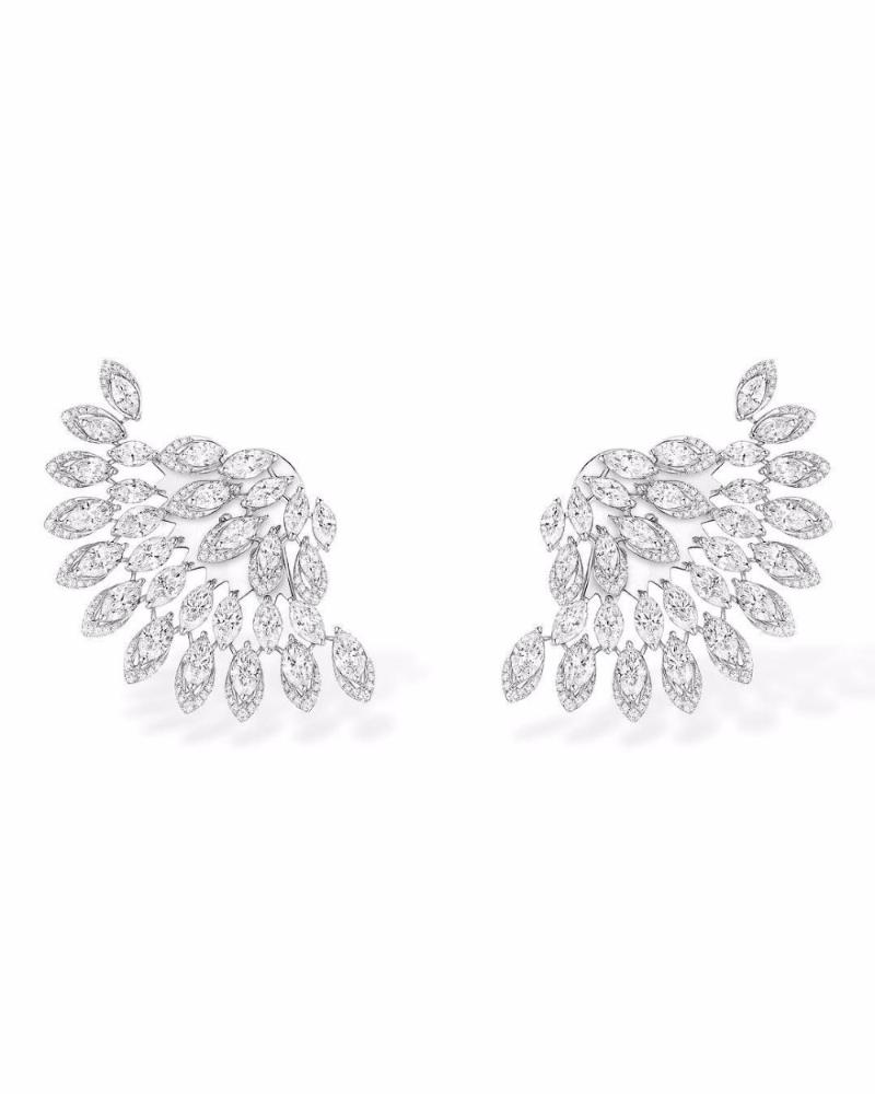 

Stud GODKI Trendy Cubic Zirconia Leaf Shape Crystal Statement Earrings For Women Fashion Jewelry Wedding Bridal Brincos Femme