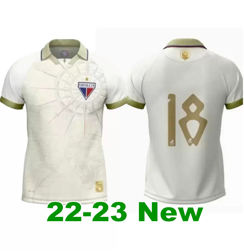 

22 23 FORTALEZA Copa Libertadores soccer jersey 2022 2023 #18 CAMISA MASCULINA LA DORADA Men football Men's T-Shirts