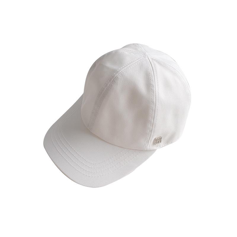 

Ball Caps Women Hats Simple Baseball Cap Cotton Blended Pure Color Casual Fashion Hat 4 Colors Available, Black