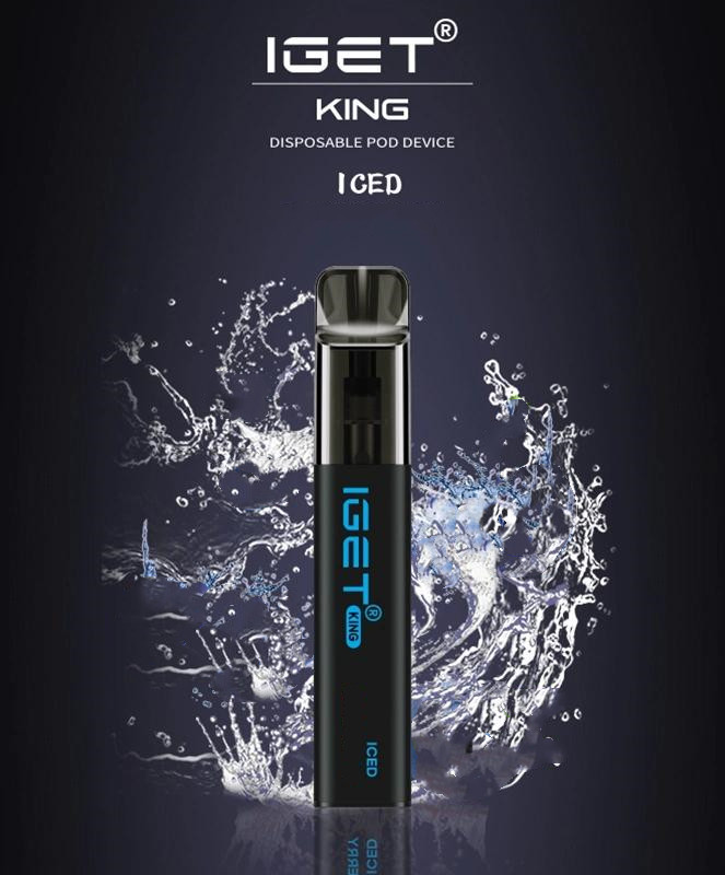 

100% Original Genuine Iget King 2600 Puff Disposable Electronic Cigarette 8.5ml Vape Pen Cartridge 1400mAh Battery Device Genuine Wholesale VS XXL