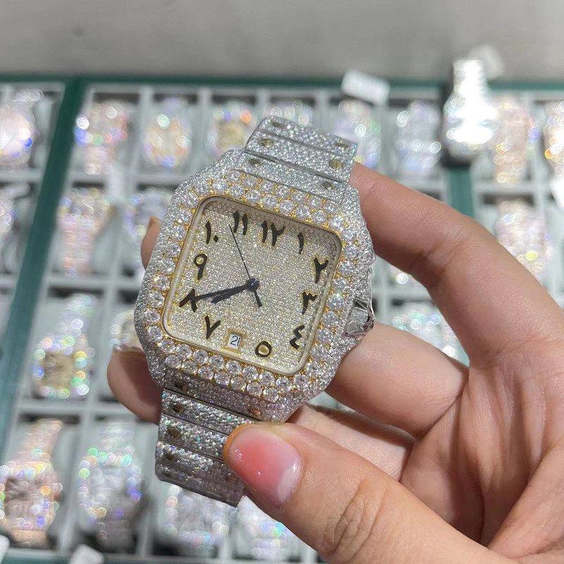 

luxury mens watches 4130 movement watches for men 3255 montre de luxe iced watch Mosang stone moissanite diamond watchs wristwatch Mechanical automatic 904L M49, The screwdriver