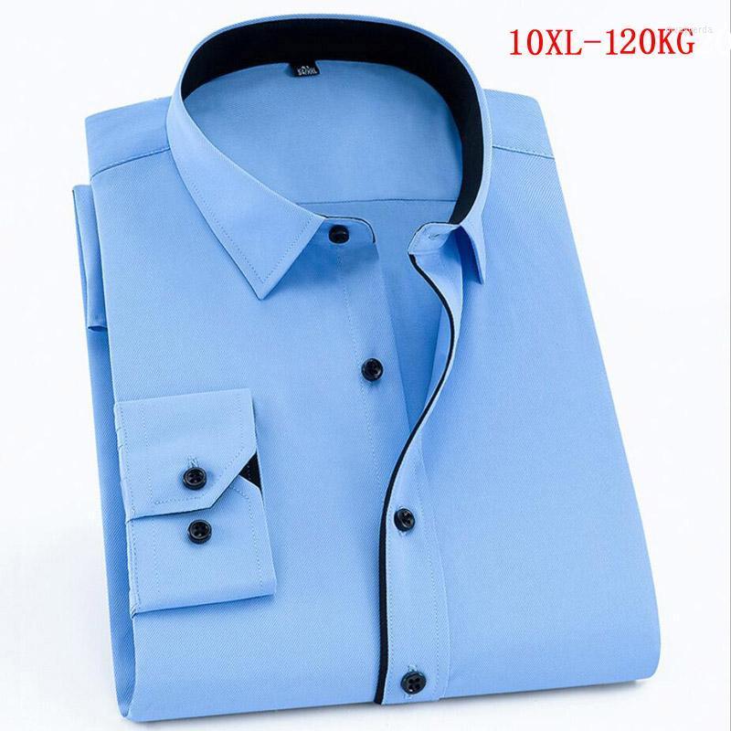 

Men's Dress Shirts Men Shirt Formal Long Sleeve Large Size Big 7XL 8XL Patchwork Wedding Pink Navy Blue 9XL 10XL Blouse Purple Dway22, Picture color