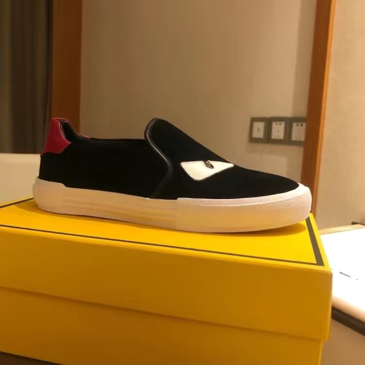 

Men's willow nail little monster eyes casual shoes with black and yellow stripes luxury letter sports classic outdoor rubber soles 40-45 n2, Shoes box