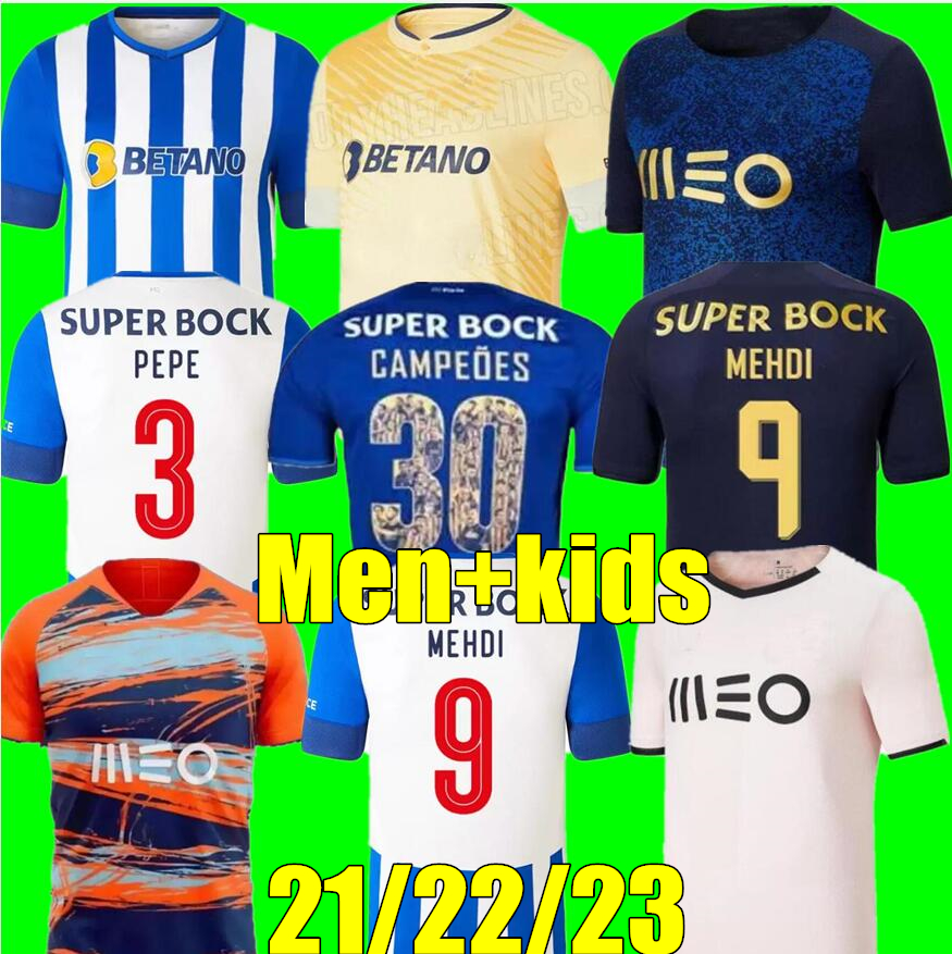 

21 22 23 Porto soccer jersey home away third 2022 2023 Sergio Mehdi Luis Diaz Evanilson PEPE football shirt Otavio men kids kit maillots Martinez Mateus VITINHA PEPE