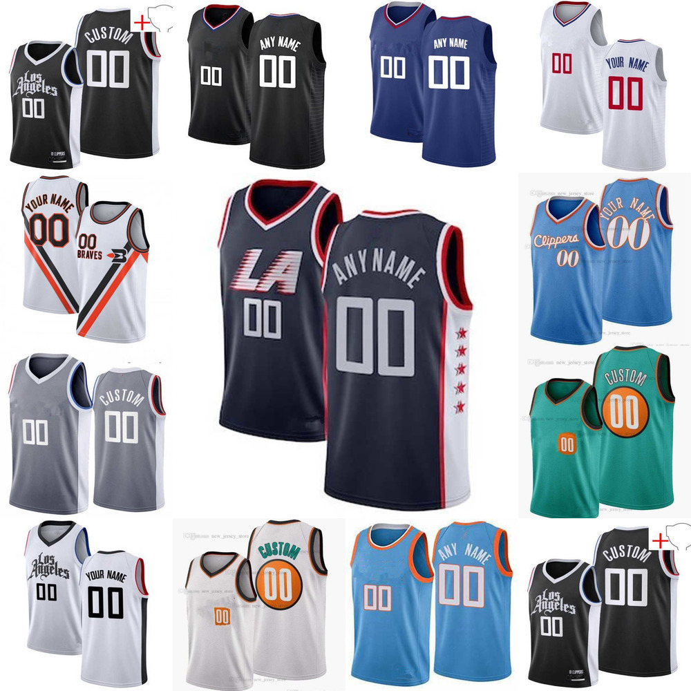 75th Basketball Jerseys Custom Los Angeles''Clippers''kawhi 2 Leonard''Marcus 8 Morris Sr. Isaiah 55 Hartenstein Paul 13 George Basketball Jersey