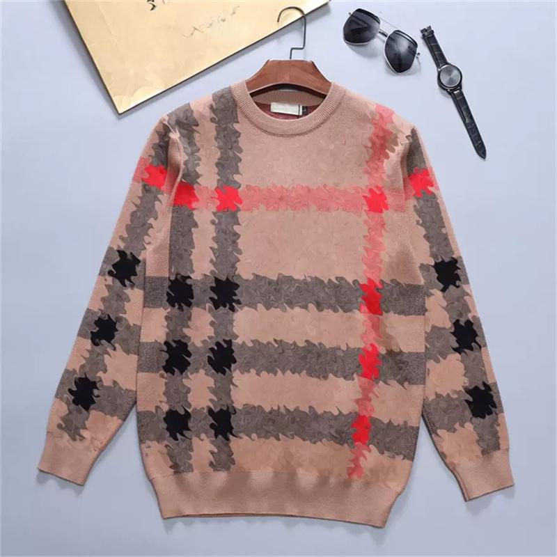 Fashion Men's Sweater Turtleneck Jumper High Quality Hooded Long Sleeve Sweatshirt Classic printed Top couple winter Wear Asian