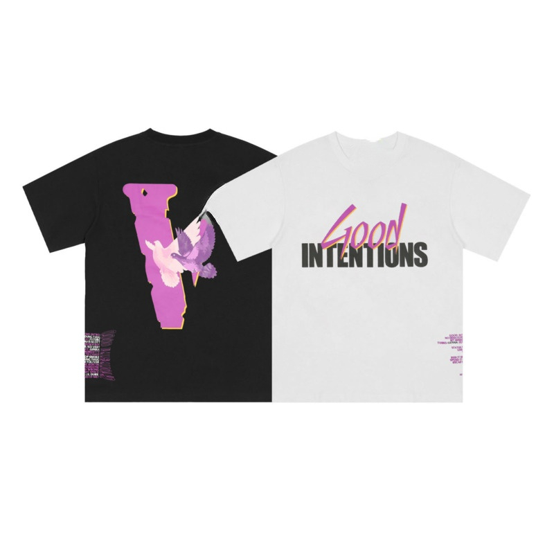 

Designer t shirt V 22 lone short-sleeved T-shirt peace pigeon big V letter printing summer cotton loose street hip-hop loose sweatshirt men and women fashion tshirts, White