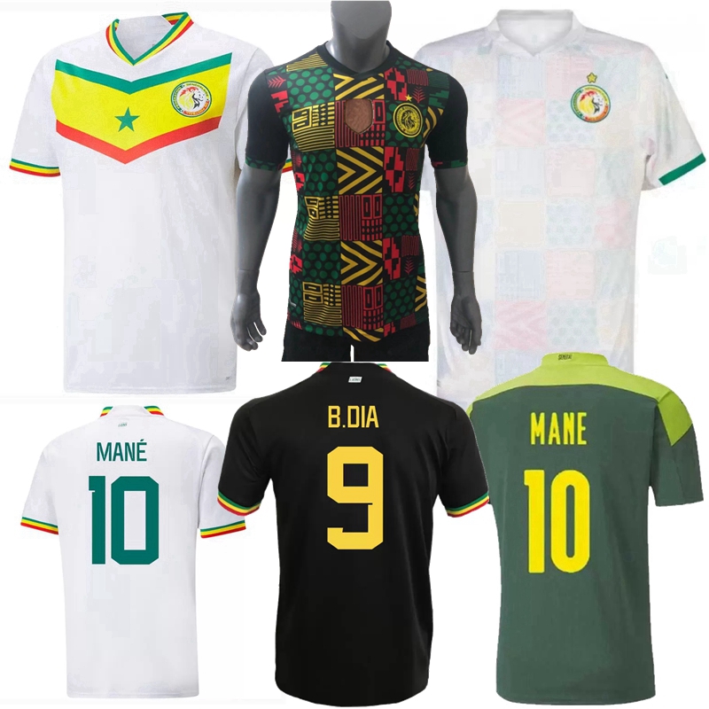 

Player and fan version 2021 2022 2023 Senegal Soccer Jerseys 1 stars national team MANE MENDY SARR GUEYE KOULIBALY home away 21 22 23 football men and kids shirts, Training