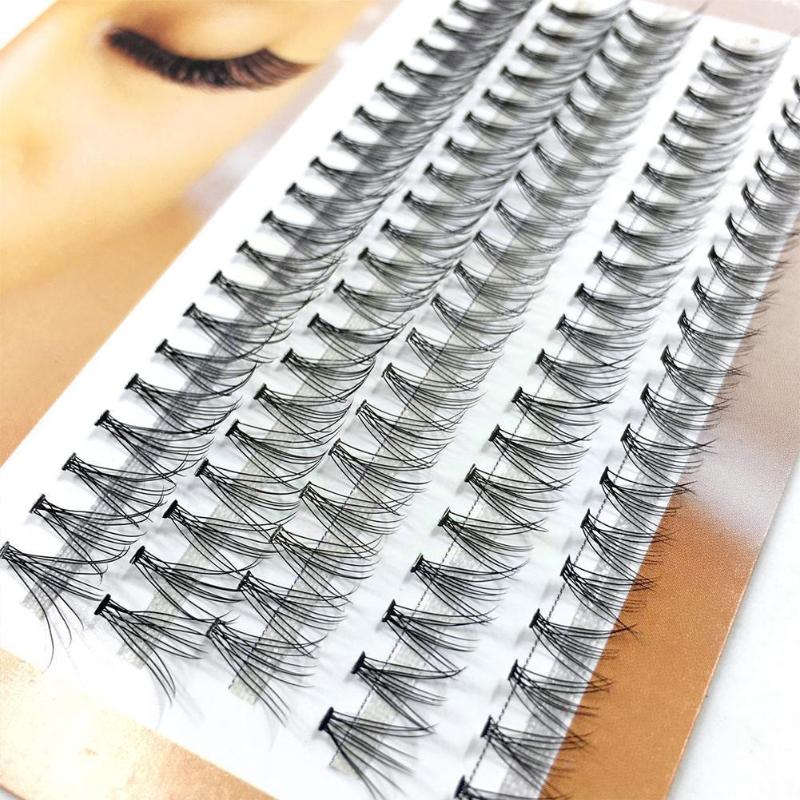 

False Eyelashes Individual Super Ultra Thick Cluster Flare Lashes 10p/ Curl 30p 8-16mm Exten Y0v9False