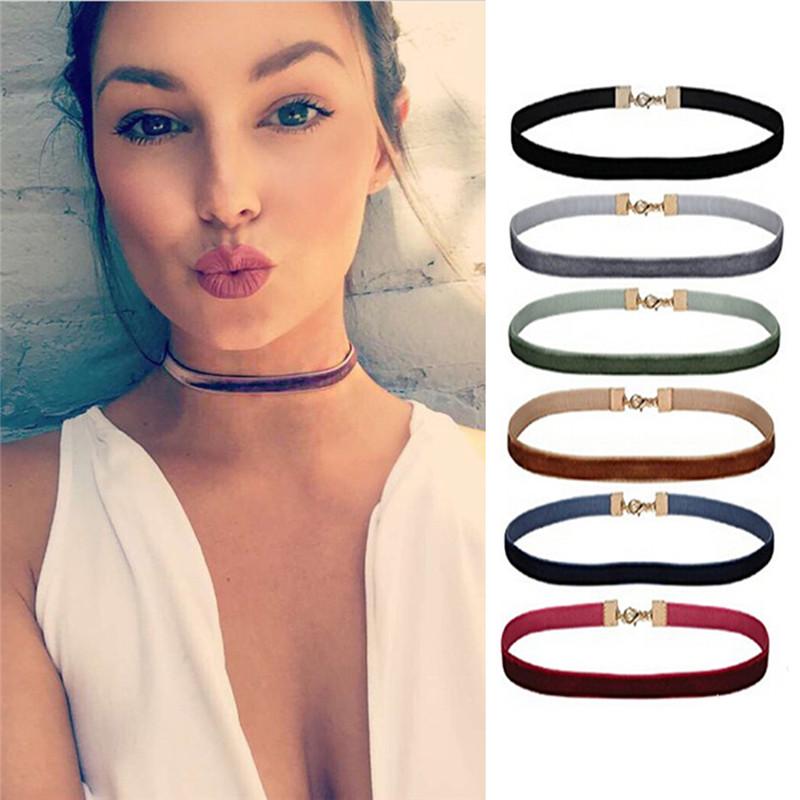 

Chokers Choker Necklace Black Lace Velvet Strip Woman Collar Party Jewelry Neck Accessories Handcrafted Chain NecklaceChokers