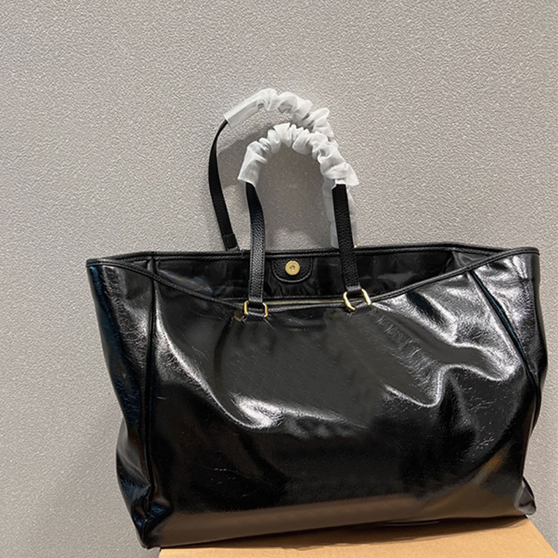 

42cm Women The Totes Bag Shoulder Large Handbag Crossbody Shop Bag Beach Tote Bags Waxy Leather High Quality Capacity Big Classic Lettering Gold Hardware, Not sold separately