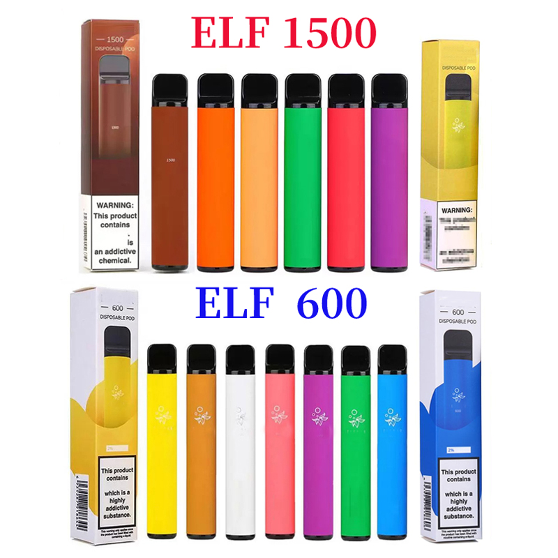 

Elfbar Vapes Disposable E cigarettes Elf 1500 Puffs 4.8ml 2% Prefilled 850mAh Battey Adjustable device VS Air Bar Elus Bang Vape