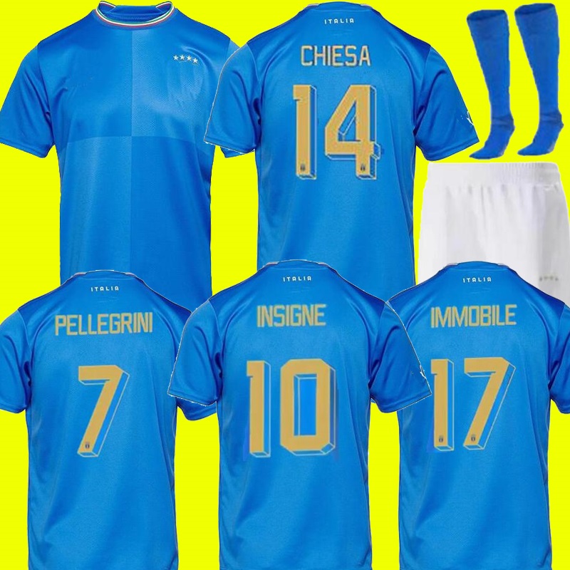 

2022 2023 Italia BONUCCI soccer Jersey home 22 23 JORGINHO INSIGNE VERRATTI men kids kit CHIESA BARELLA finals CHIELLINI ItalyS Pellegrini Immobile Football shirts, 22 23 home kids