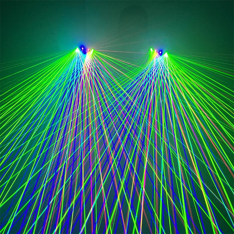 

Party Decoration Magicool RGB Led Laser Gloves Gypsophila Pair Multicolor Dancing Costumes Music Festival Live Lazer Flash Finger PropsParty