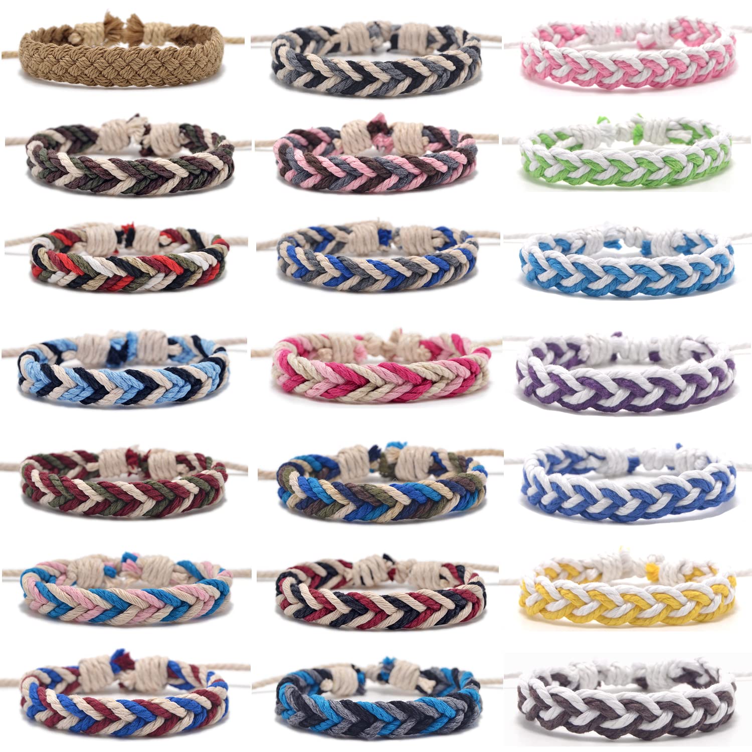 

Charm Bracelets Handmade Braided Woven Friendship For Women Mens Boho Surfer Fashion Cool Wrist Bracelet Boys Colorf Cord Adjustable amjRU