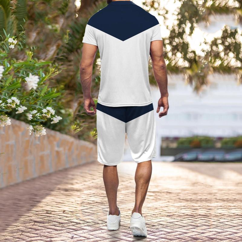 

Men's Tracksuits Solid Tie Mens Fashion Short Sleeve T Shirt And Shorts Set Summer 2 Piece Mandarin Suits For Men Brown SuitsMen's, Khaki