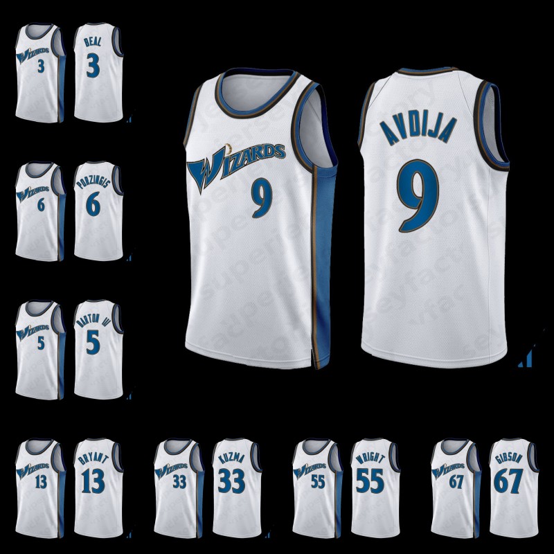 

2022- 2023 City Jersey 3 Bradley Beal Washingtons Kyle Kuzma Wizard Basketball Jerseys Kristaps Porzingis Caldwell-Pope Deni Avdija Rui Hachimura Corey Kispert