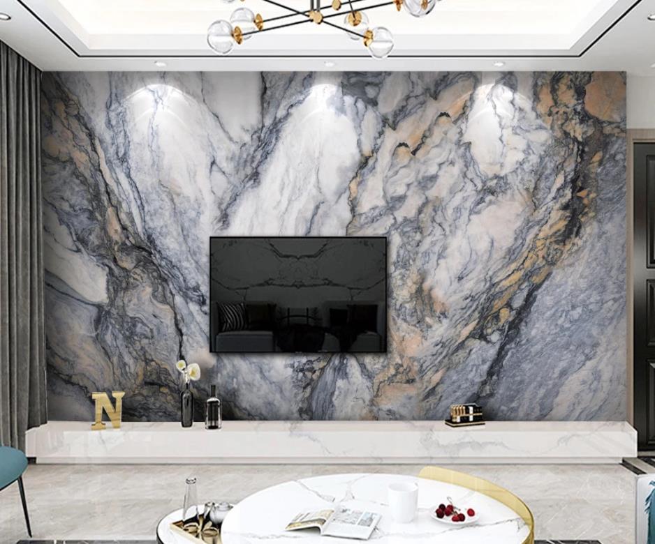 

marble 3D Wallpaper Mural Living Room Bedroom Sofa TV Background High-end Material HD pattern printing effect papel de parede 3d wall stickers, As the photo