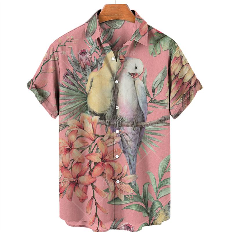 

Men' Casual Shirts Men' 3D Printed Short Sleeve Shirt Hawaiian Lapel And Single Button Fashion Summer Large 5XL 2022Men, Zm-2479