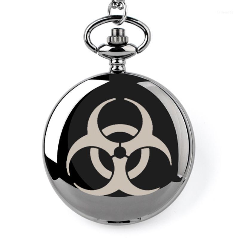 

Pocket Watches Classic Fashion Famous Movie Theme Evil Logo Personality Necklace Clock Quartz Pocket&Fob Chain WatchesPocket, As pic