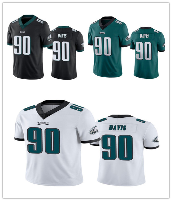 

Philadelphia''Eagles''MEN WOMEN''NFL''YOUTH #90 Davis 2022 Draft Vapor Limited football Jersey
