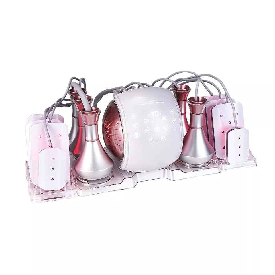

Multifunctional 6 in 1 RF 80K cavitation 5d lipo pad laser slimming machine