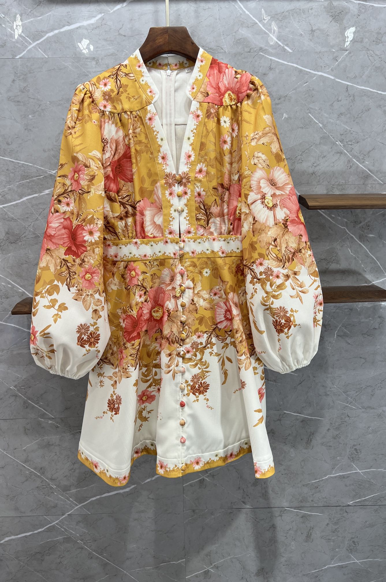 

2022 European and American dress clothing spring and summer fashion new heavy industry embroidery Long Sleeve Dress, Multi